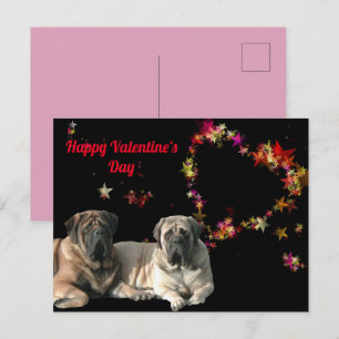 English Mastiff Valentine's Day card