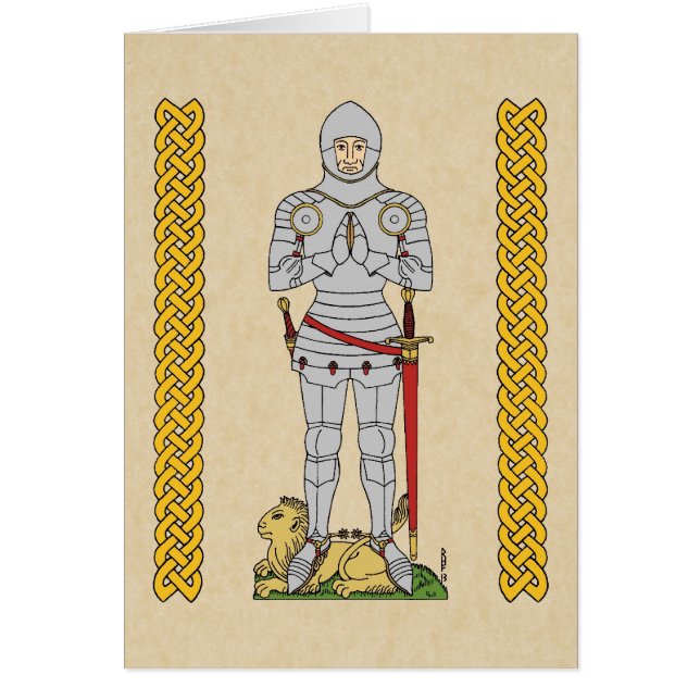English Medieval Knight Circa 1430 Cards (Front)
