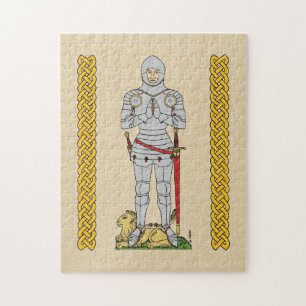 English Medieval Knight Circa 1430 Jigsaw Puzzle