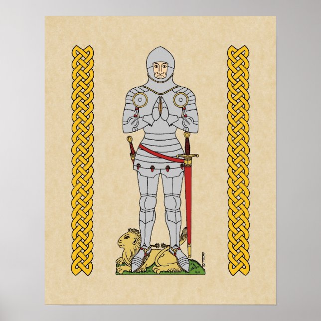 English Medieval Knight Circa 1430 Poster (Front)