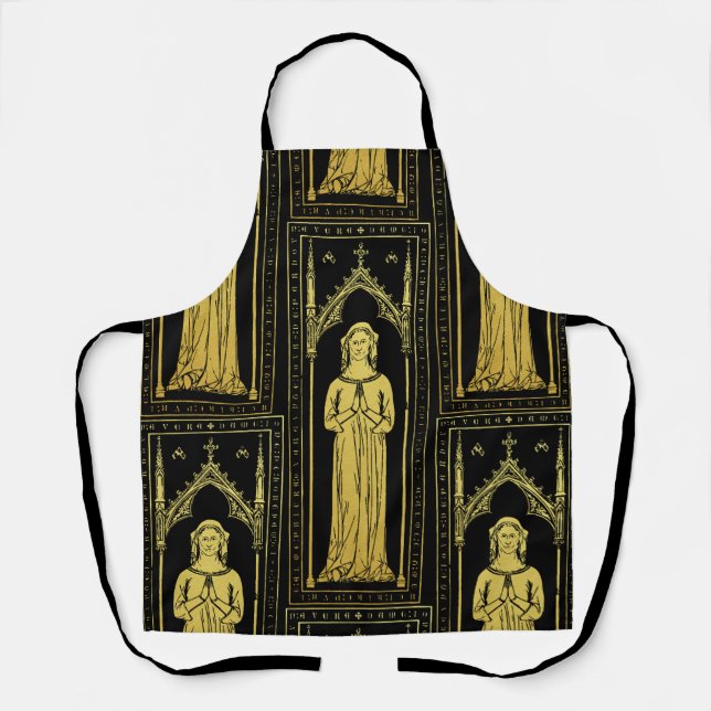English Medieval Portrait 1300 Lady Joan Cobham  Apron (Front)