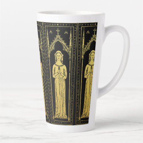 English Medieval Portrait 1300 Lady Joan Cobham  Latte Mug