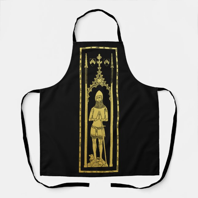 English Medieval Portrait 1355 John, Lord Cobham Apron (Front)