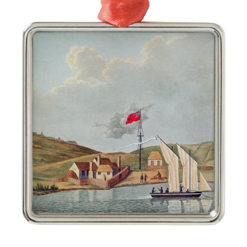 English Missionaries in Kidikidi, New Zealand Metal Ornament