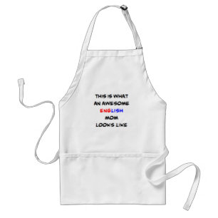 english mom, awesome adult apron