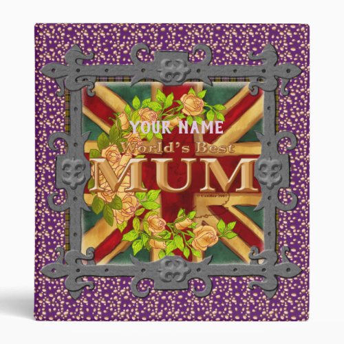 English Mum  custom name binder