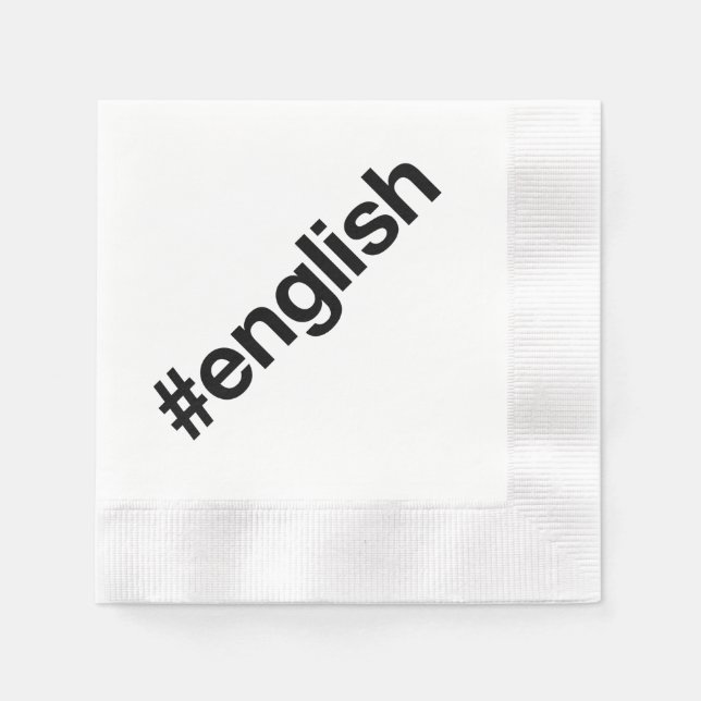ENGLISH NAPKINS (Front)