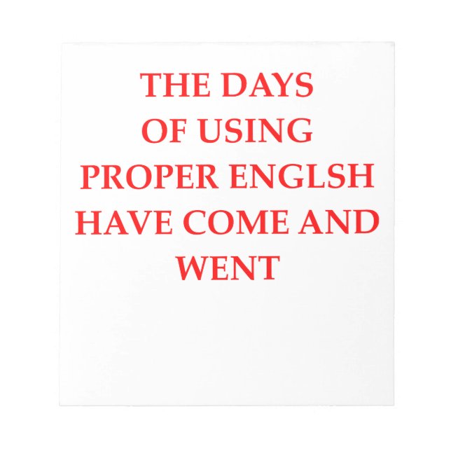 ENGLISH NOTEPAD (Front)