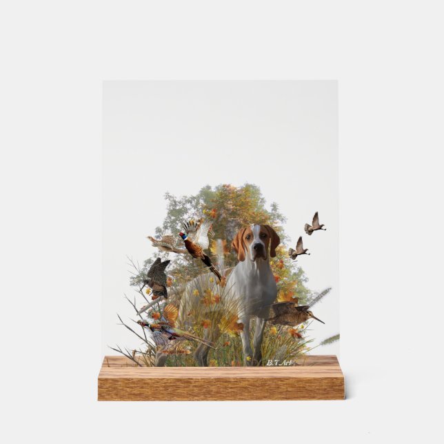 English Pointer  Acrylic Sign (Front)