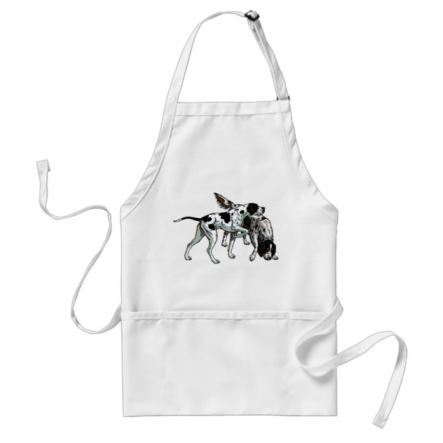 english pointer and setter adult apron (Front)