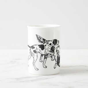 english pointer and setter bone china mug