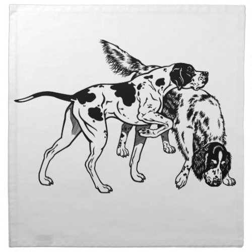 english pointer and setter napkin