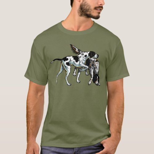 english pointer and setter T_Shirt