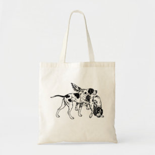 english pointer and setter tote bag