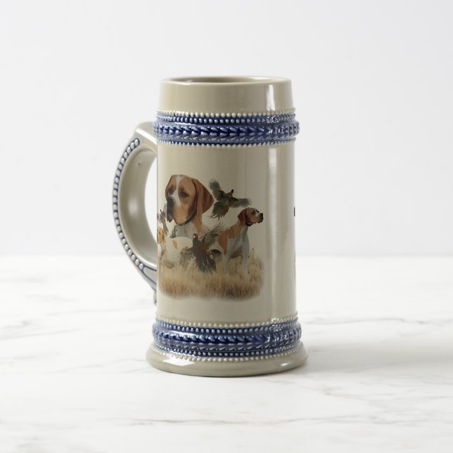 English Pointer  Beer Stein (Front Left)