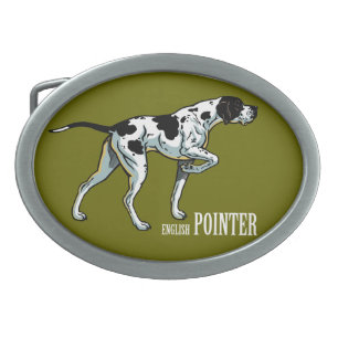english pointer belt buckle
