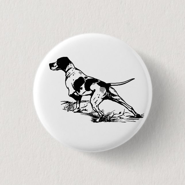 English Pointer Button (Front)