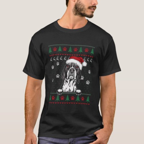 English Pointer Christmas Ugly Sweater Funny Dog L