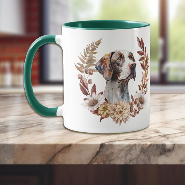 English Pointer Dog Autumn Wreath Mug (Creator Uploaded)