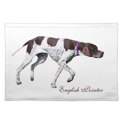 English Pointer dog beautiful photo gift Cloth Placemat
