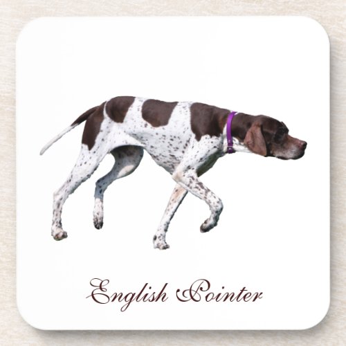 English Pointer dog beautiful photo gift Drink Coaster