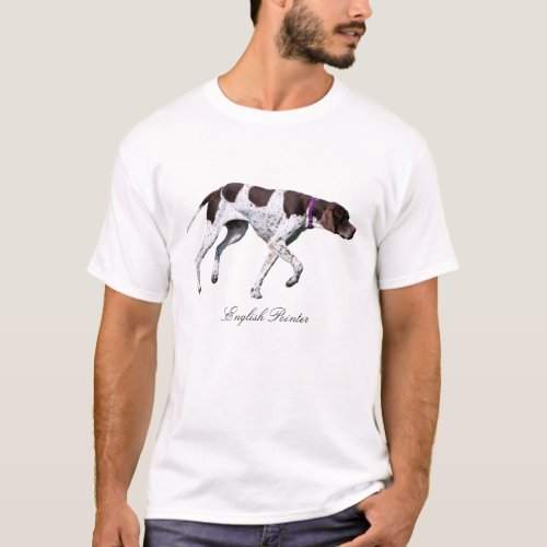 English Pointer Dog beautiful photo mens t_shirt
