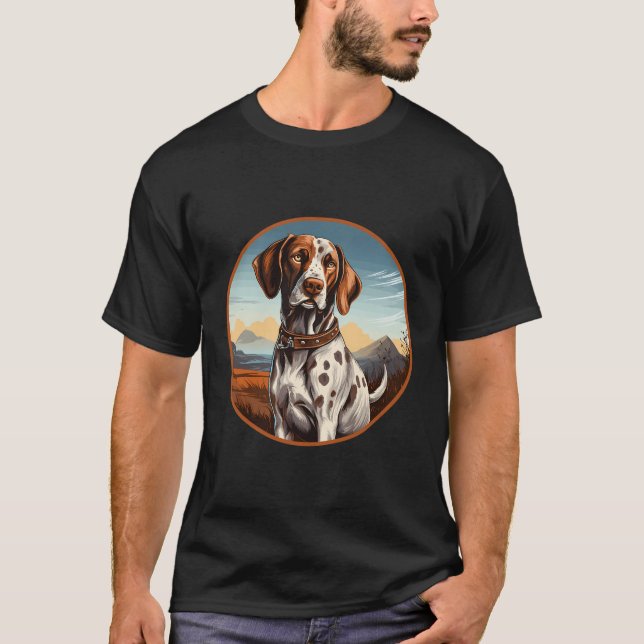English Pointer Dog Breed Cute Dog Funny T-Shirt (Front)