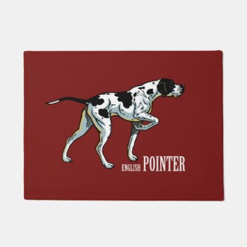 English Pointer Dog Doormat by insimalife at Zazzle