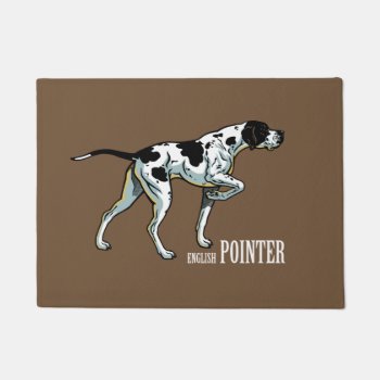 English Pointer Dog Doormat by insimalife at Zazzle