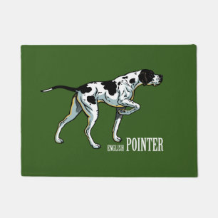English pointer dog doormat