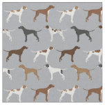 English Pointer Dog Fabric
