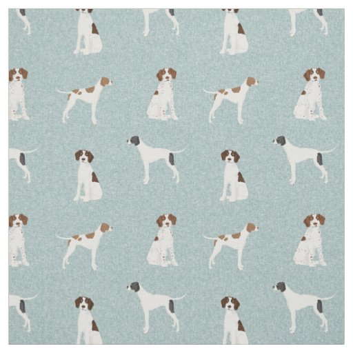 English Pointer Dog Fabric