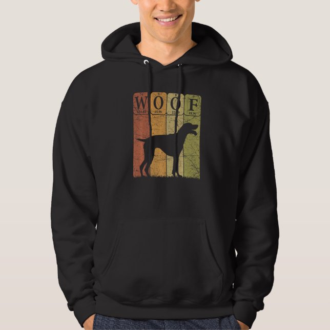 English Pointer Dog Periodic Table Elements Dog Wo Hoodie (Front)