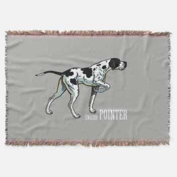 English Pointer Dog Throw Blanket by insimalife at Zazzle