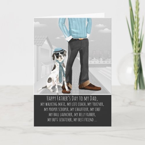 English Pointer from the Dog Fathers Day Card