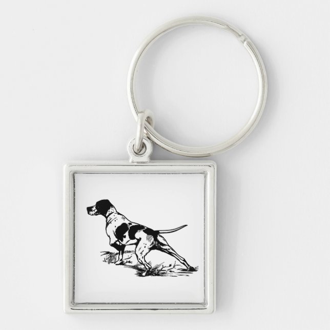 English Pointer Keychain (Front)
