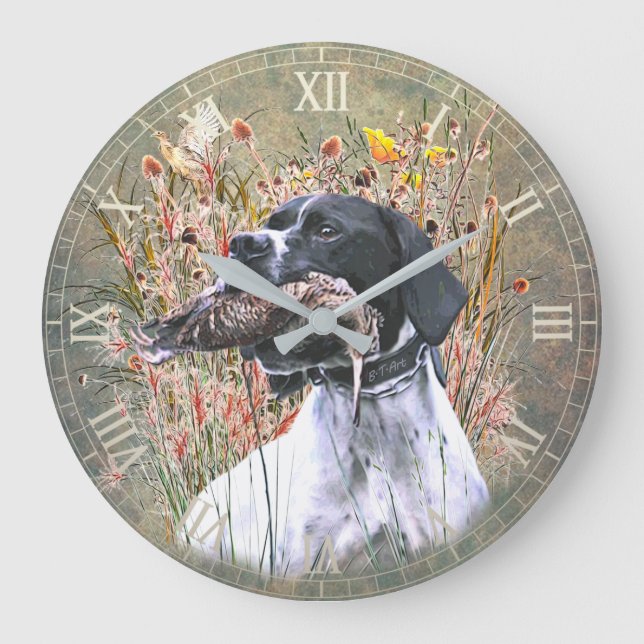 English pointer large clock (Front)