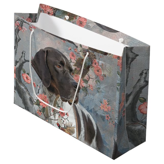 English Pointer  Large Gift Bag (Front Angled)