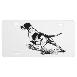 English Pointer License Plate