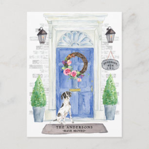 English Pointer Moving Announcement Postcard