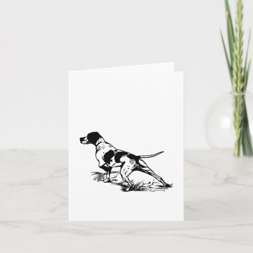 English Pointer Note Card