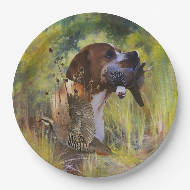English Pointer   Paper Plates (Front)