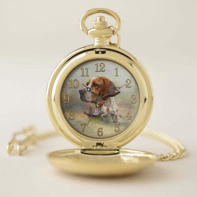 English Pointer Pocket Watch (Inside)