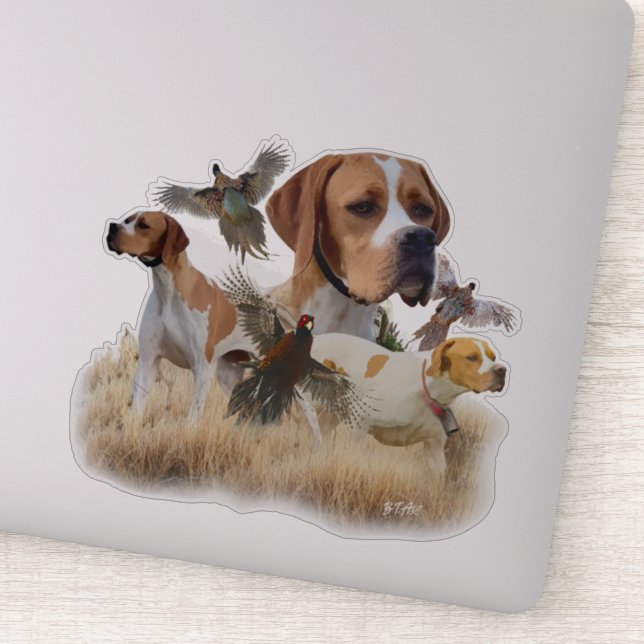 English Pointer  Sticker (Detail)