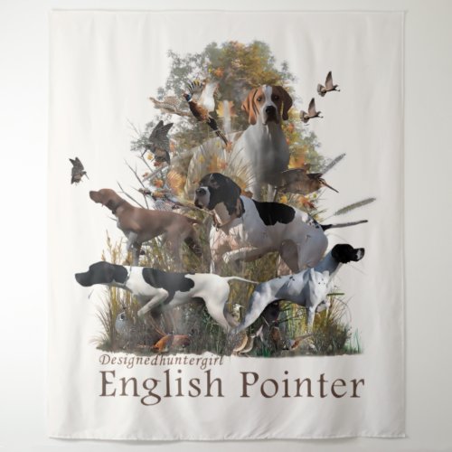 English Pointer Tapestry