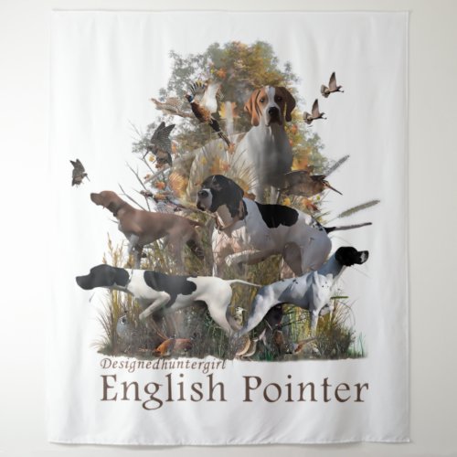 English Pointer Tapestry