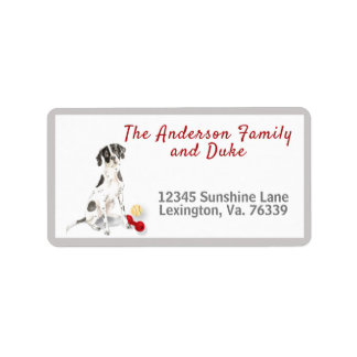 English Pointer Toys Home Return Address Label