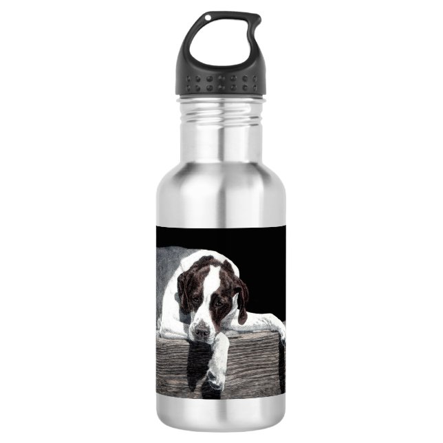 English Pointer Water Bottle - "Sophie" (Front)