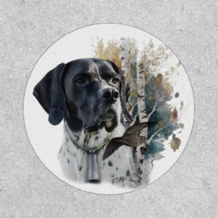 English Pointer , Woodcock Hunting Season , Art  Patch