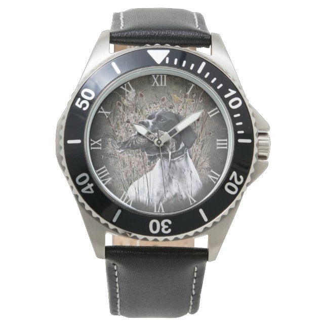 English Pointer, woodcock hunting Watch (Front)